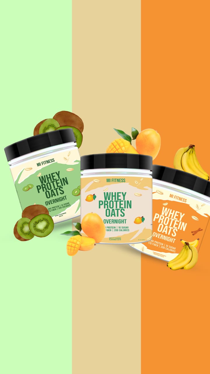 Whey Protein Overnight Oats Trio 2 Bundle Pack - Mi Fitness®