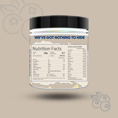 Whey Protein Overnight Oats – Blueberry 400g - mi Fitness