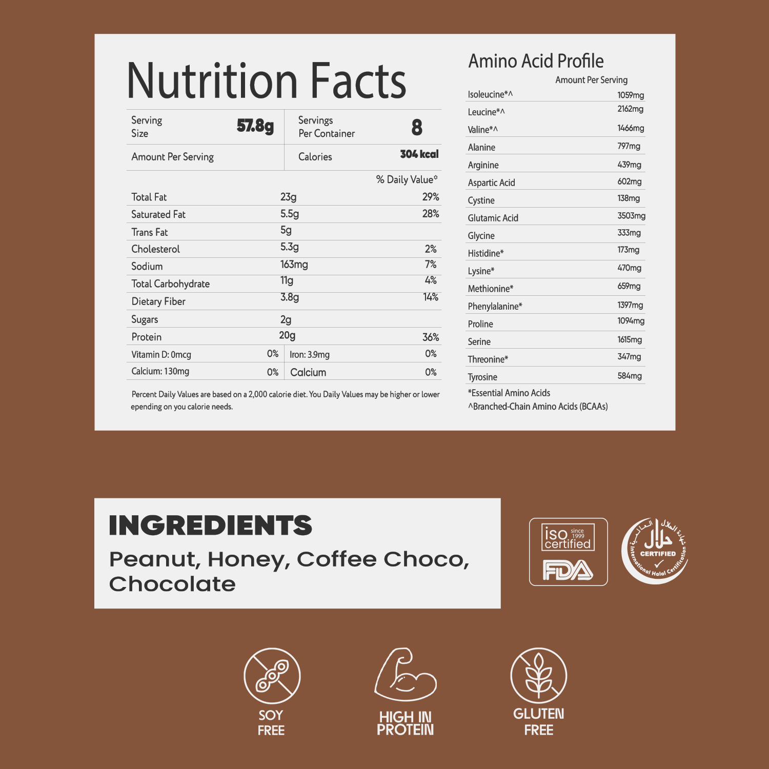 Peanut butter  Coffee Choco Protein 500g - Mi Fitness®