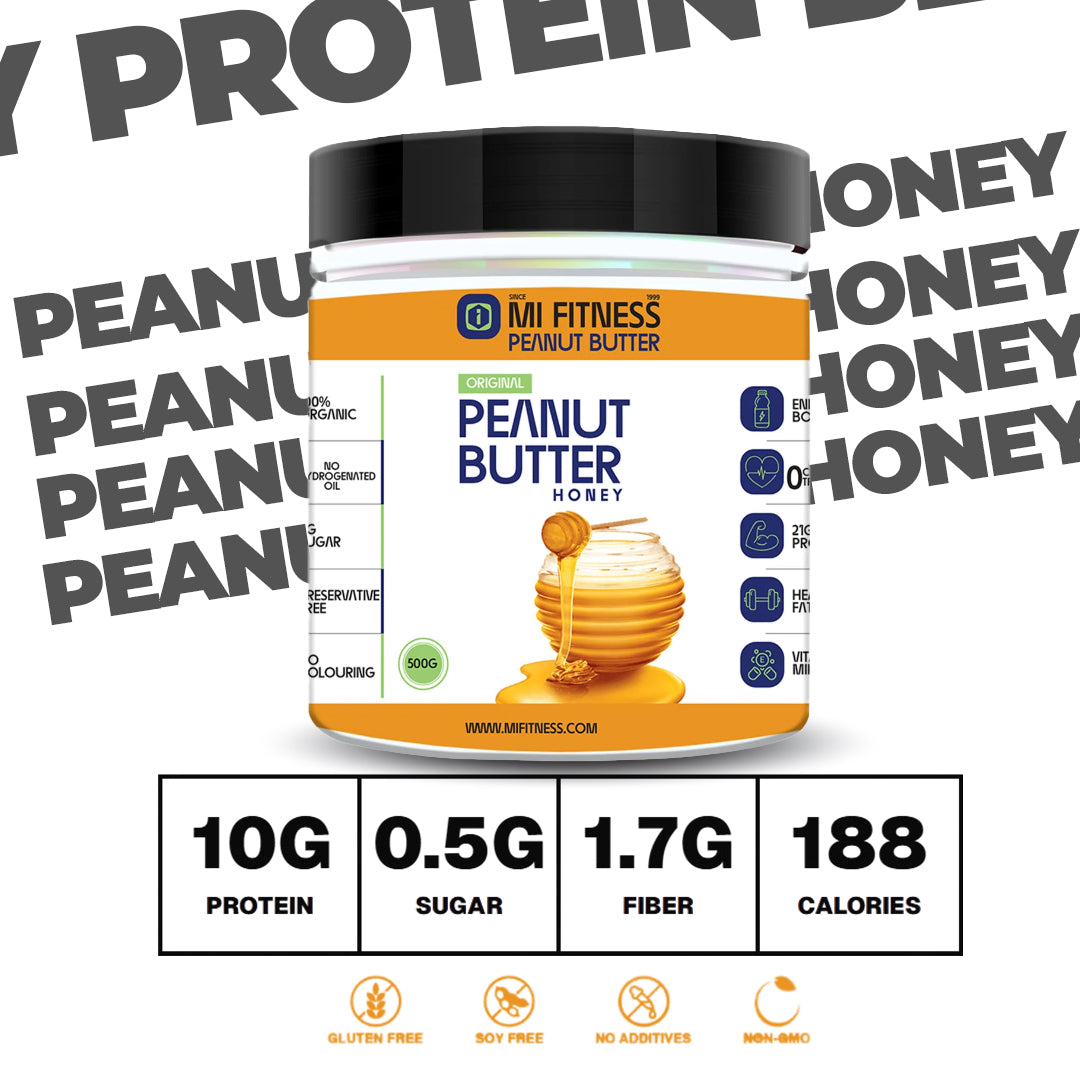 Peanut Butter Honey 01 kg - Mi Fitness® - mi Fitness