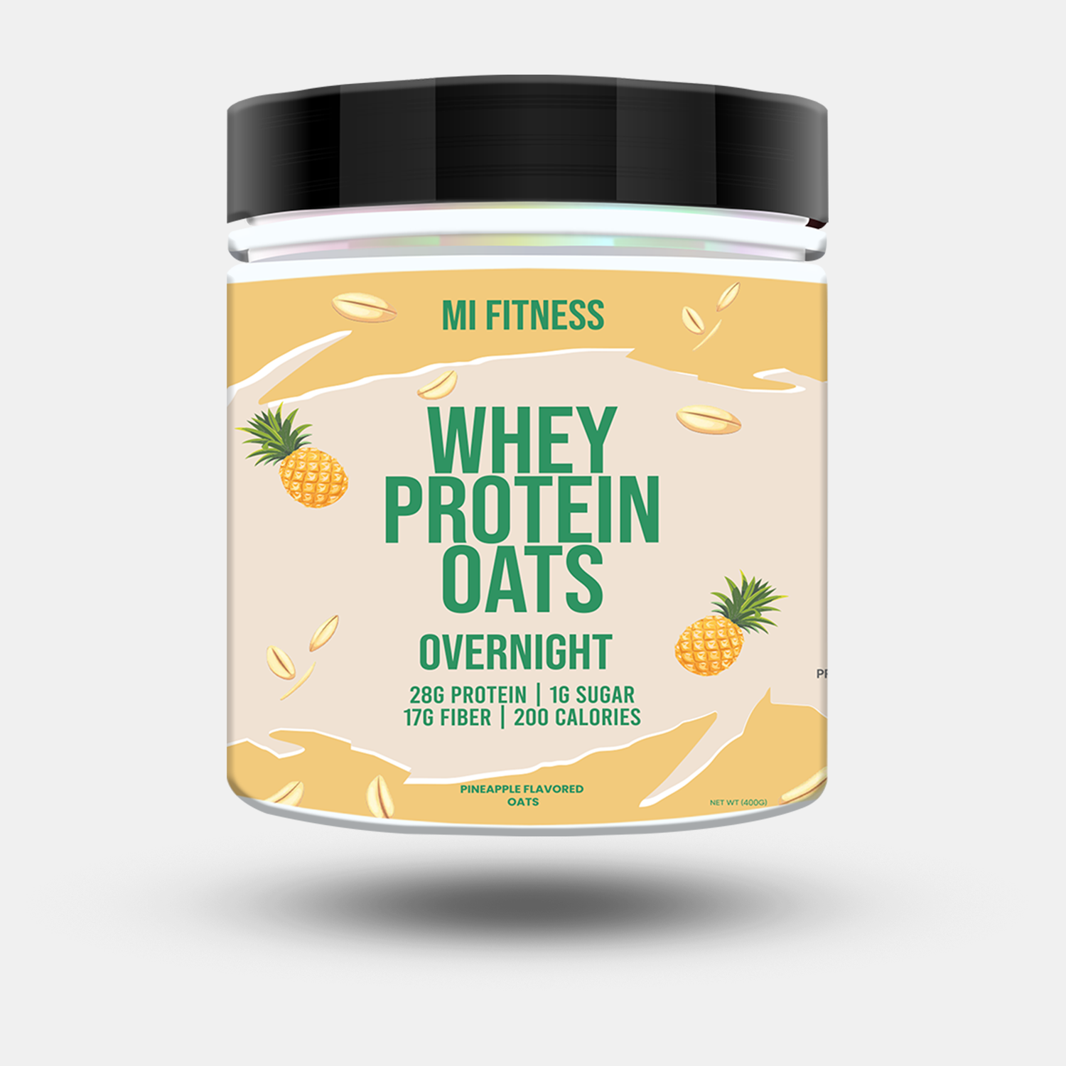Whey Protein Overnight Oats – Pineapple 400g