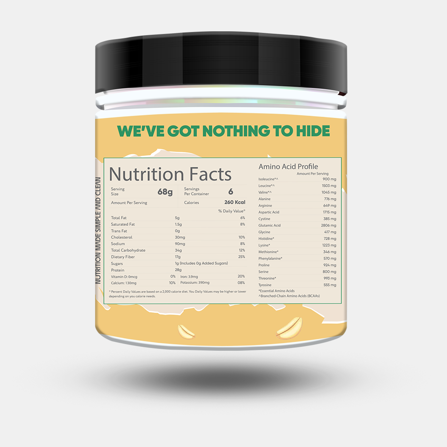 Whey Protein Overnight Oats – Pineapple 400g