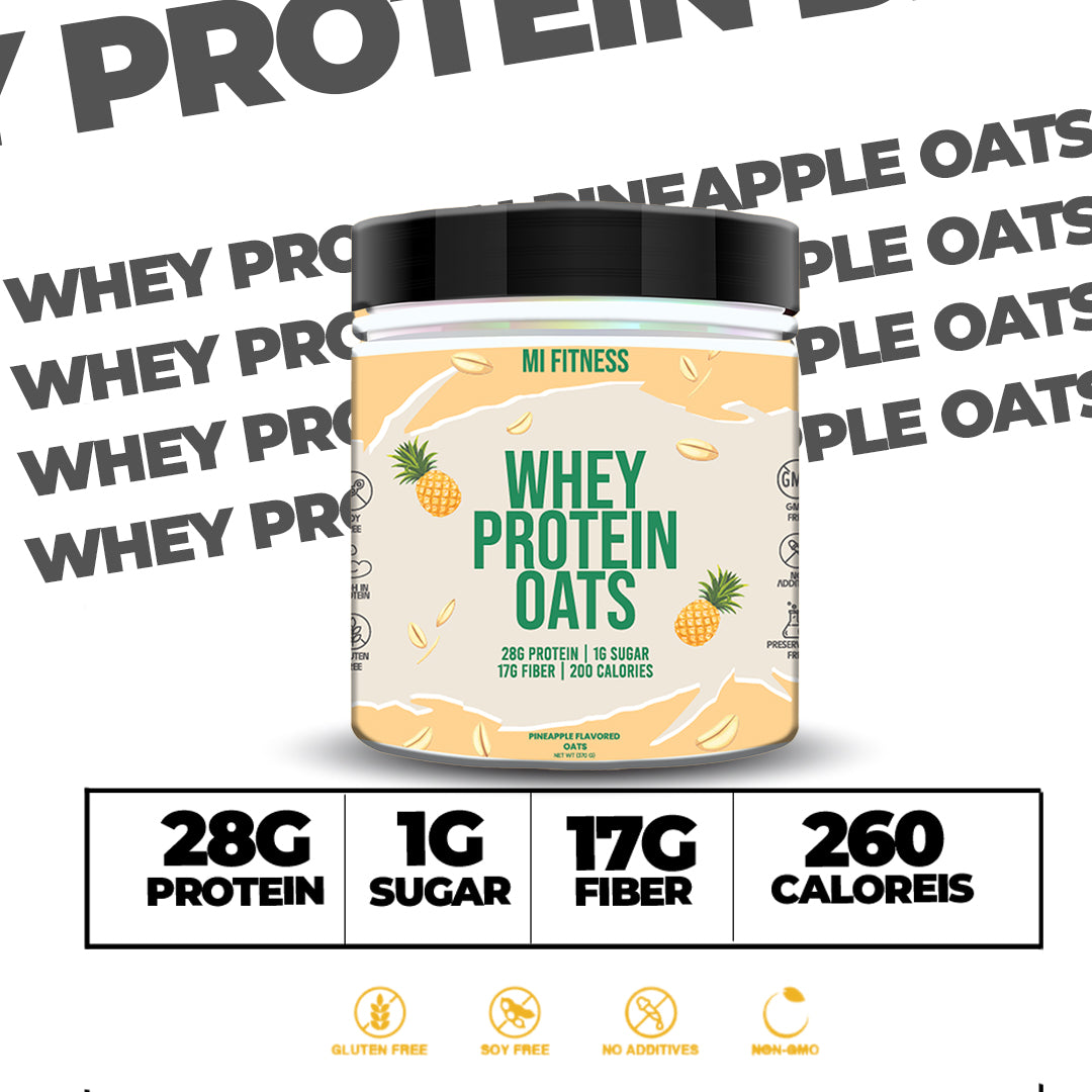 Whey Protein Overnight Oats – Pineapple 400g