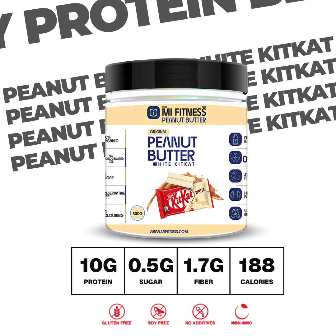 Kit Kat White Protein Peanut Butter - Mi Fitness® - mi Fitness