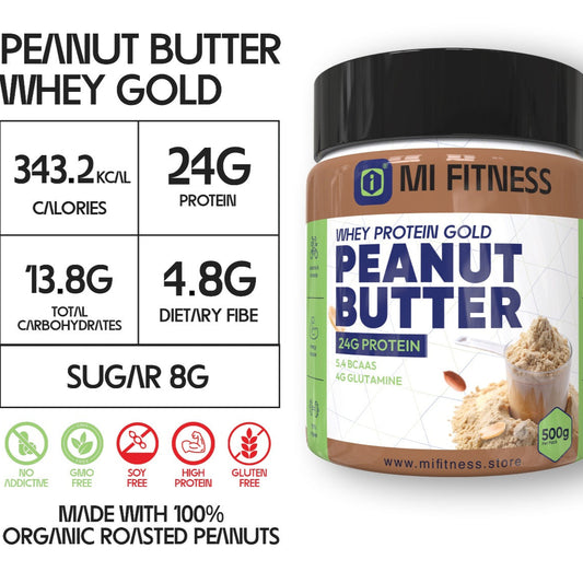 Peanut Butter Whey Gold 01 kg - Mi Fitness